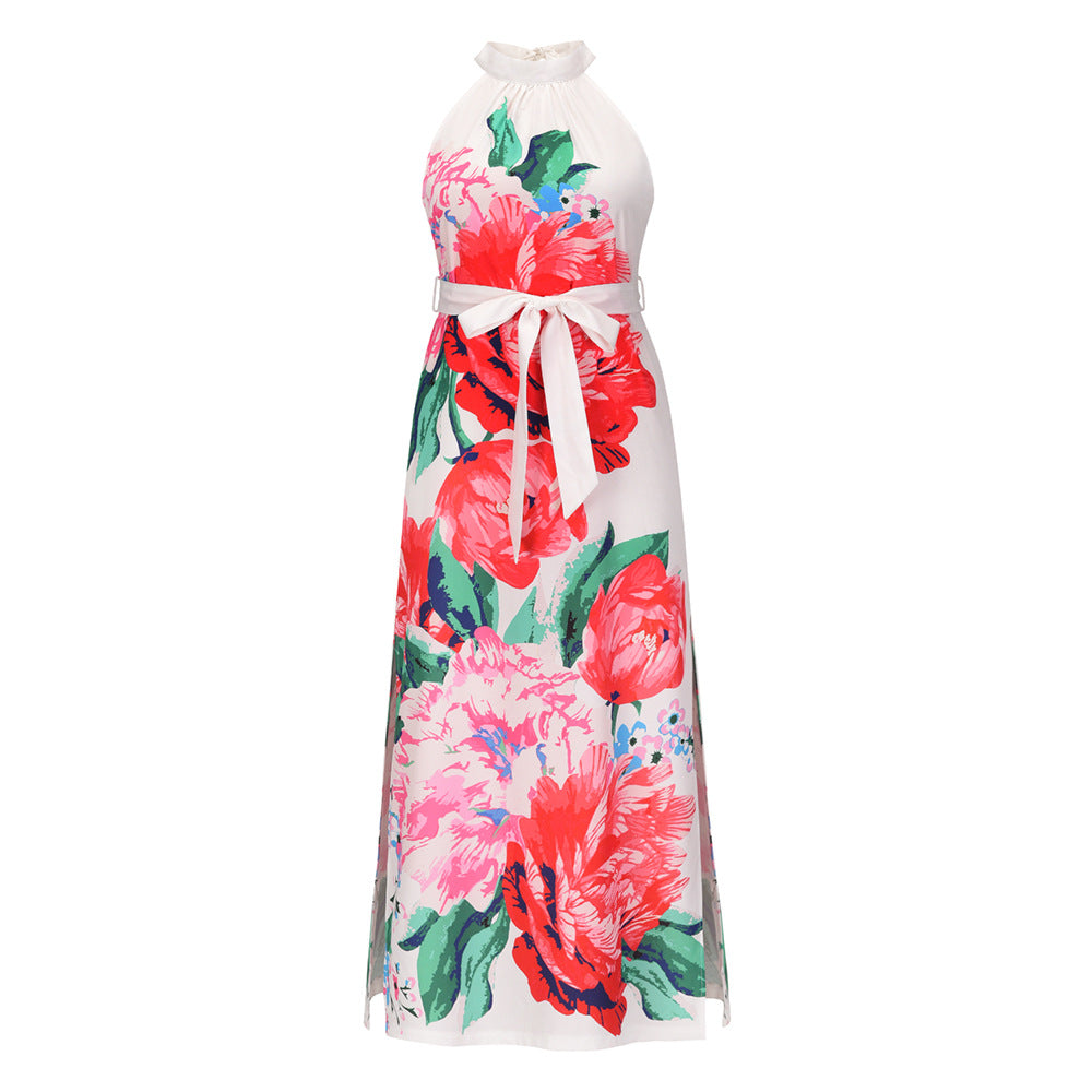 Take Me Paradise Printed Maxi Dress - Ivory