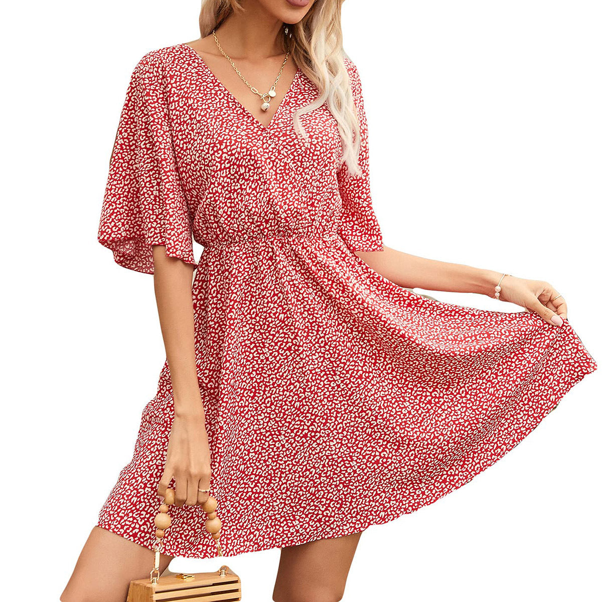 Jora Spotted Wrap Dress