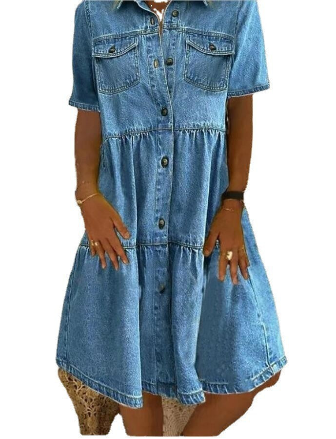 Sunol Tiered Button Down Dress