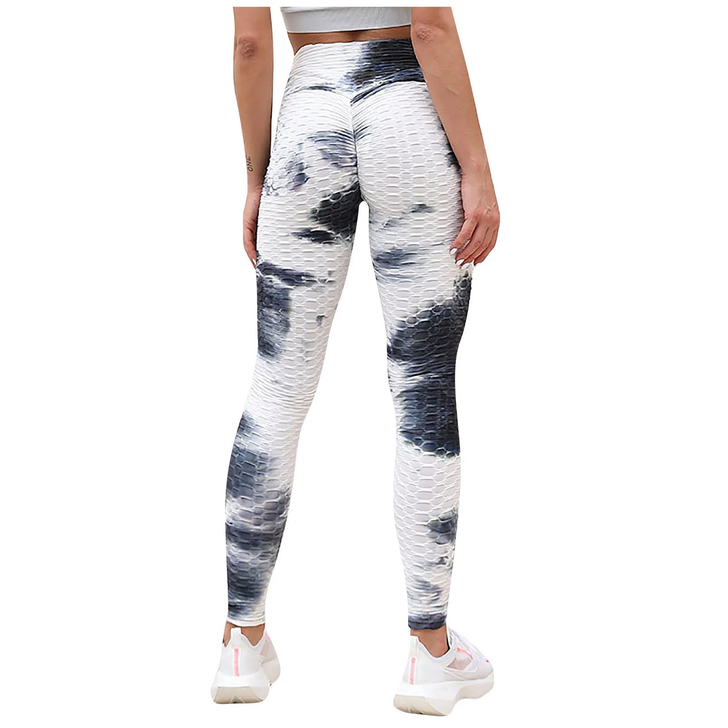 Modern Slim Hip Lifting Tie-Dye Yoga Plus Exercise Bottom Leggings