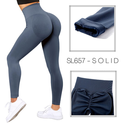 Lost Utopia - Mojoyce Leggings Women Fitness Pants Seamless Scrunch Butt Sportswear High Waist Workout Tights Push Up Yoga Leggings For Fitness