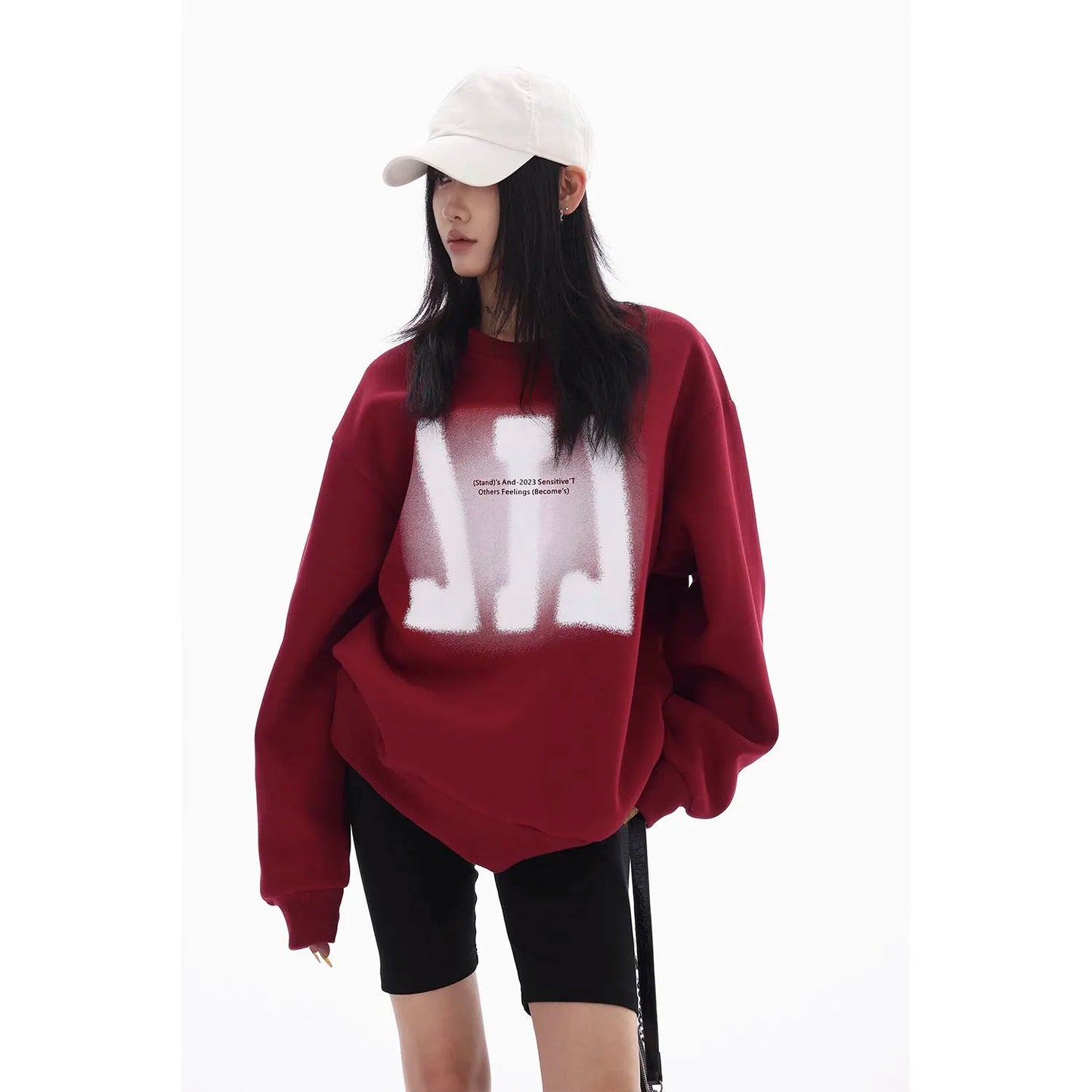 orean Cozy Feminine Hipster Long Sleeve Hoodie