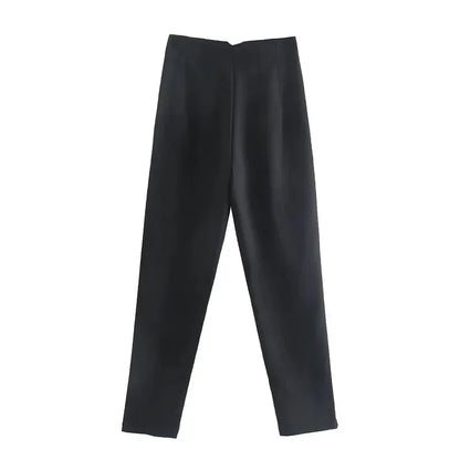 Baggy Wide Leg Loose Korean Casual Length High Waist Pants