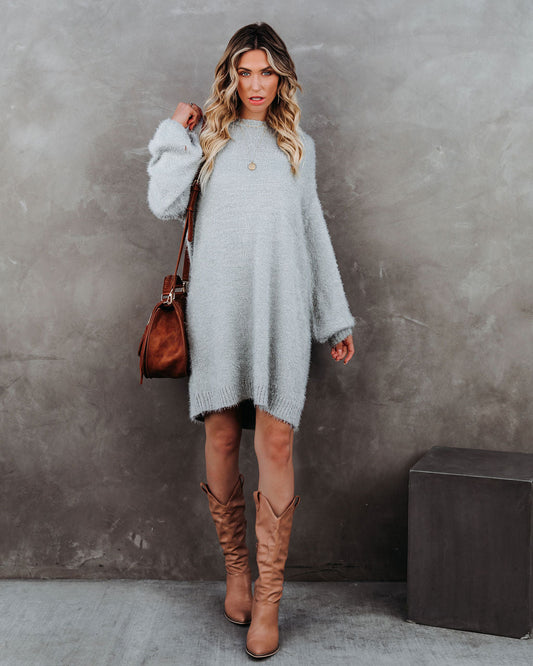 So In Love Knit Sweater - Heather Grey - FINAL SALE